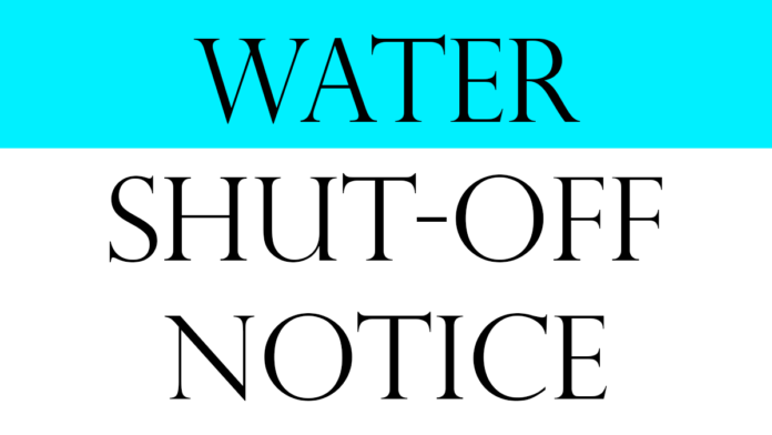 Water Shut Off Notice