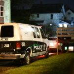 Minerva Ave Shooting Crime Lab Van