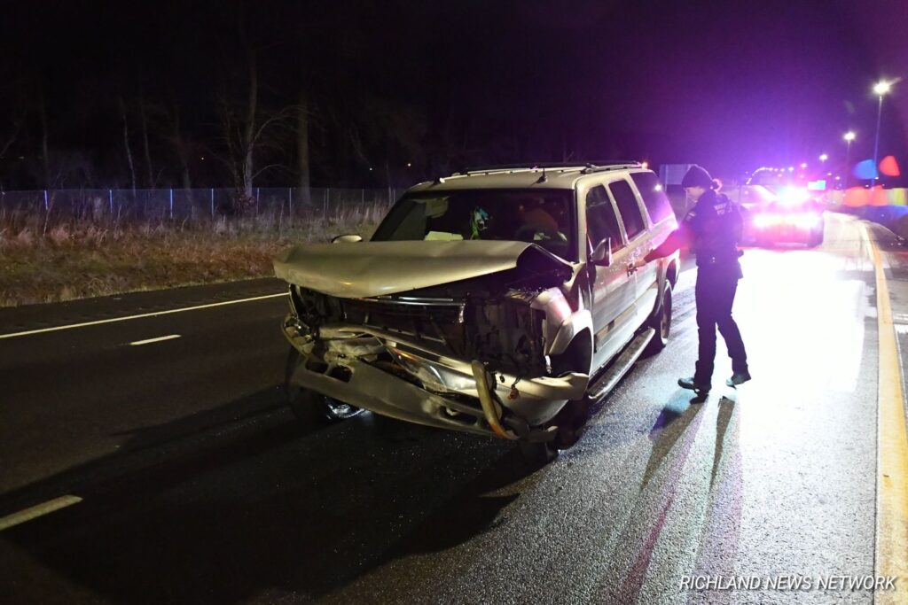 US 30 West Bound Chevrolet Suburban Hit the wall