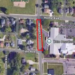 Hedges Road Closure Map